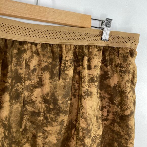 VRST Grunge Tie Dye Brown 7” Velocity Run Shorts Training Active Mens Size XXL - Picture 4 of 9